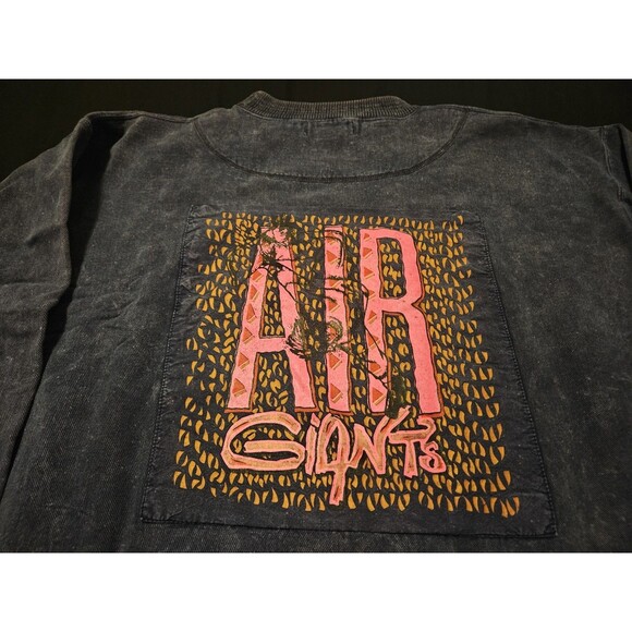 Vintage 90s Rare Air Gants Neon Graphic Sweatshirt | Made in Canada | Skate Rad - Picture 5 of 9